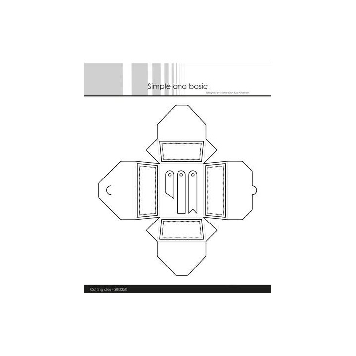(SBD350)Simple and Basic Cut Rectangular Giftbox Cutting Dies