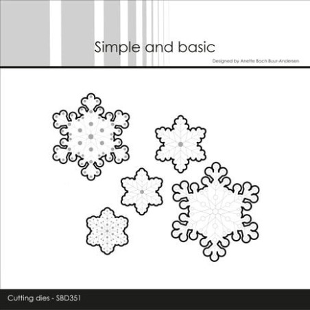 (SBD351)Simple and Basic Cut Snowflakes - Outline Cutting Dies