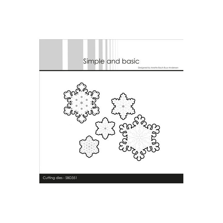 (SBD351)Simple and Basic Cut Snowflakes - Outline Cutting Dies