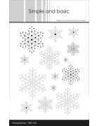 (SBC165)Simple and Basic Snowflake Background Clear Stamps