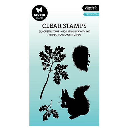 (SL-ES-STAMP496)Studio light SL Clear stamp Forest animals Essentials nr.496