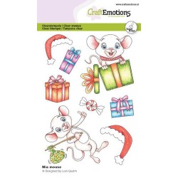 (2716)CraftEmotions clearstamps A6 Mia mouse Lian Qualm