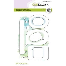 (2613)CraftEmotions clearstamps A6 - CC BASICS text balloons A6 Carla Creaties