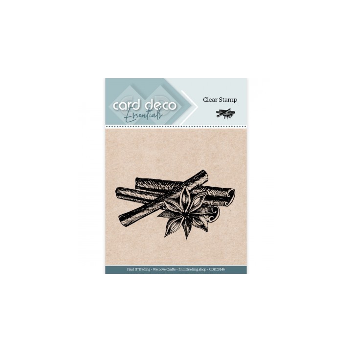 (CDECS146)Card Deco Essentials Clear Stamps - Cinnamon