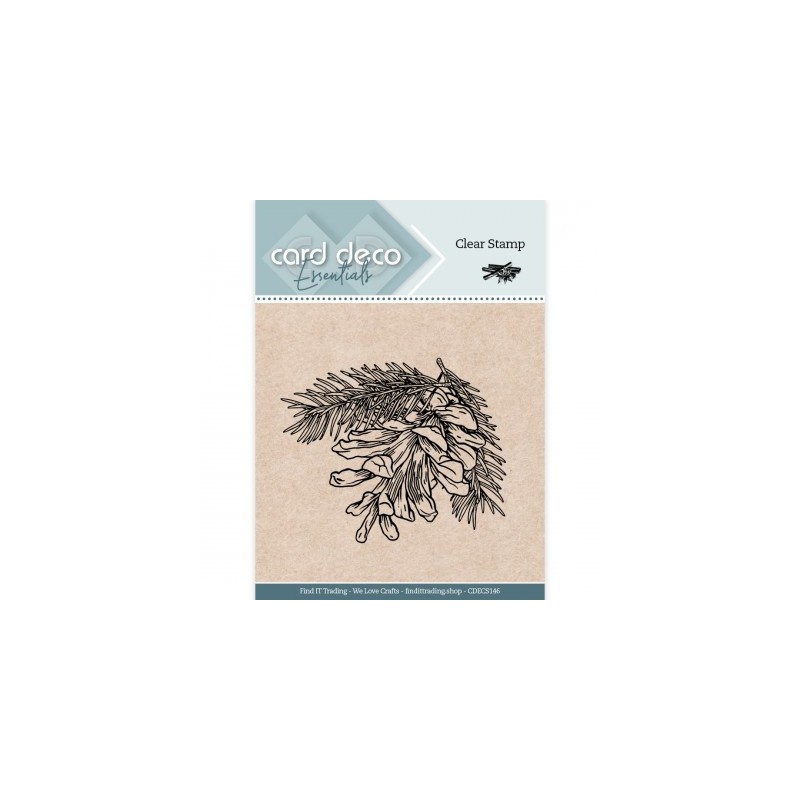 (CDECS147)Card Deco Essentials Clear Stamps - Pine Cone