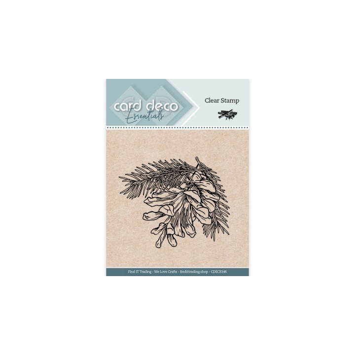 (CDECS147)Card Deco Essentials Clear Stamps - Pine Cone