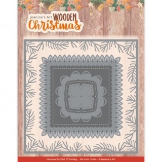 (JAD10175)Dies - Jeanine's Art - Wooden Christmas - Wooden Frame