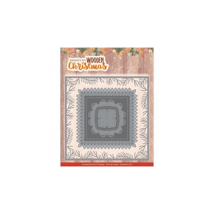 (JAD10175)Dies - Jeanine's Art - Wooden Christmas - Wooden Frame