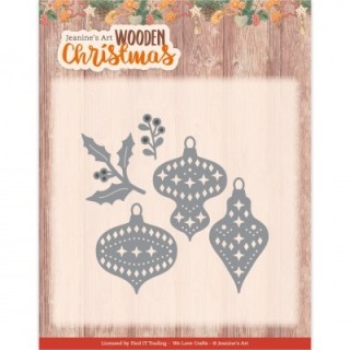 (JAD10177)Dies - Jeanine's Art - Wooden Christmas - Wooden Ornaments