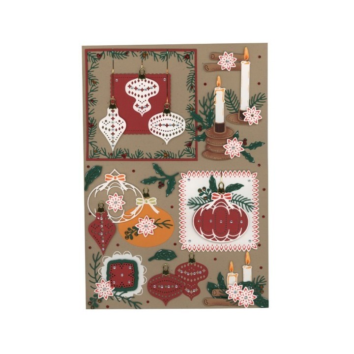 (JAD10178)Dies - Jeanine's Art - Wooden Christmas - Wooden Candles
