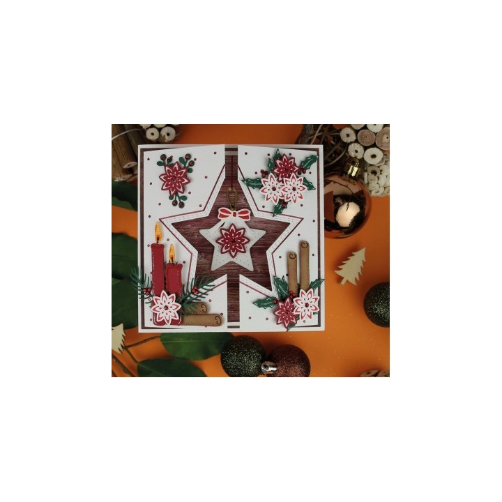 (JAD10178)Dies - Jeanine's Art - Wooden Christmas - Wooden Candles