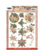 (SB10777)3D Push-Out - Jeanine's Art - Wooden Christmas - Wooden Stars