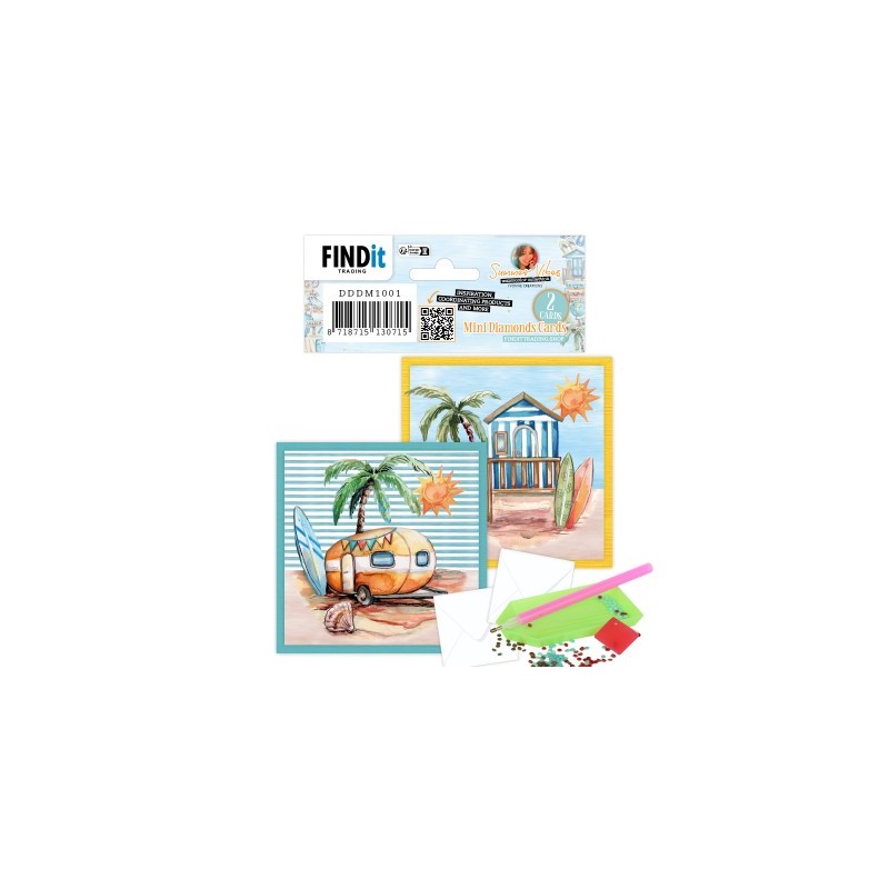 (DDDM1001)Dotty Designs Mini Diamond Cards Set - Summer Vibes