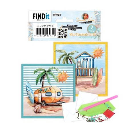 (DDDM1001)Dotty Designs Mini Diamond Cards Set - Summer Vibes