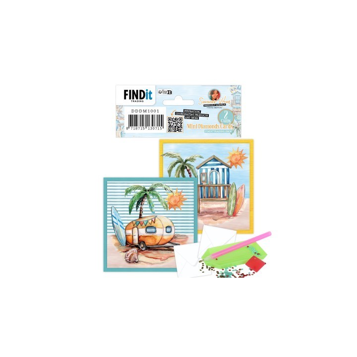(DDDM1001)Dotty Designs Mini Diamond Cards Set - Summer Vibes