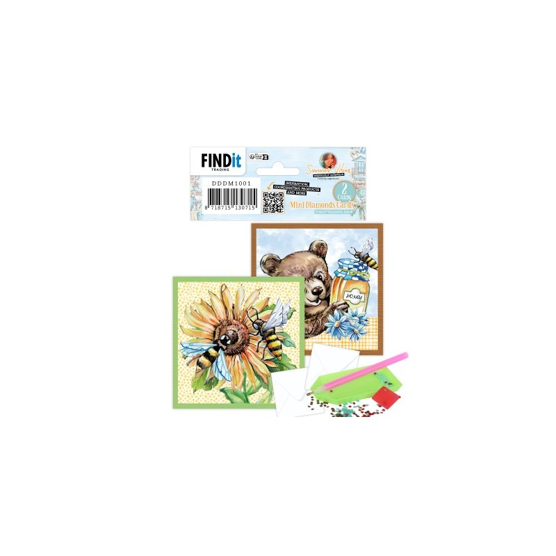 (DDDM1002)Dotty Designs Mini Diamond Cards Set - Bee Honey