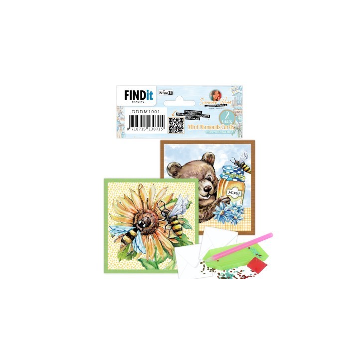 (DDDM1002)Dotty Designs Mini Diamond Cards Set - Bee Honey