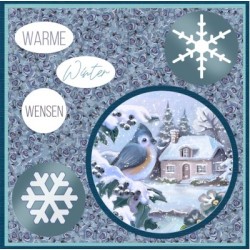 (POS10019)Push Out Book Scenery 19 - Winter Time