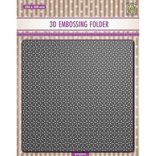 (EF3D075)Nellie's Choice Embossing Christmas Stars