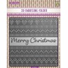 (EF3D077)Nellie's Choice Embossing Merry Christmas