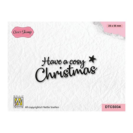 (DTCS034)Nellie's Choice Clear stamps Cosy Christmas