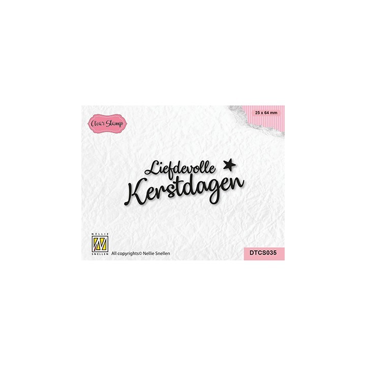 (DTCS035)Nellie's Choice Clear stamps Liefdevolle Kerstdagen