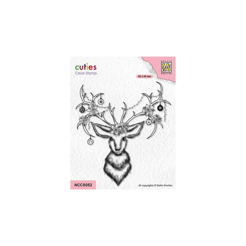 (NCCS052)Nellie's Choice Clear stamps Reindeer