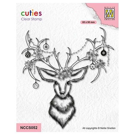 (NCCS052)Nellie's Choice Clear stamps Reindeer