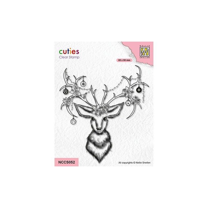 (NCCS052)Nellie's Choice Clear stamps Reindeer