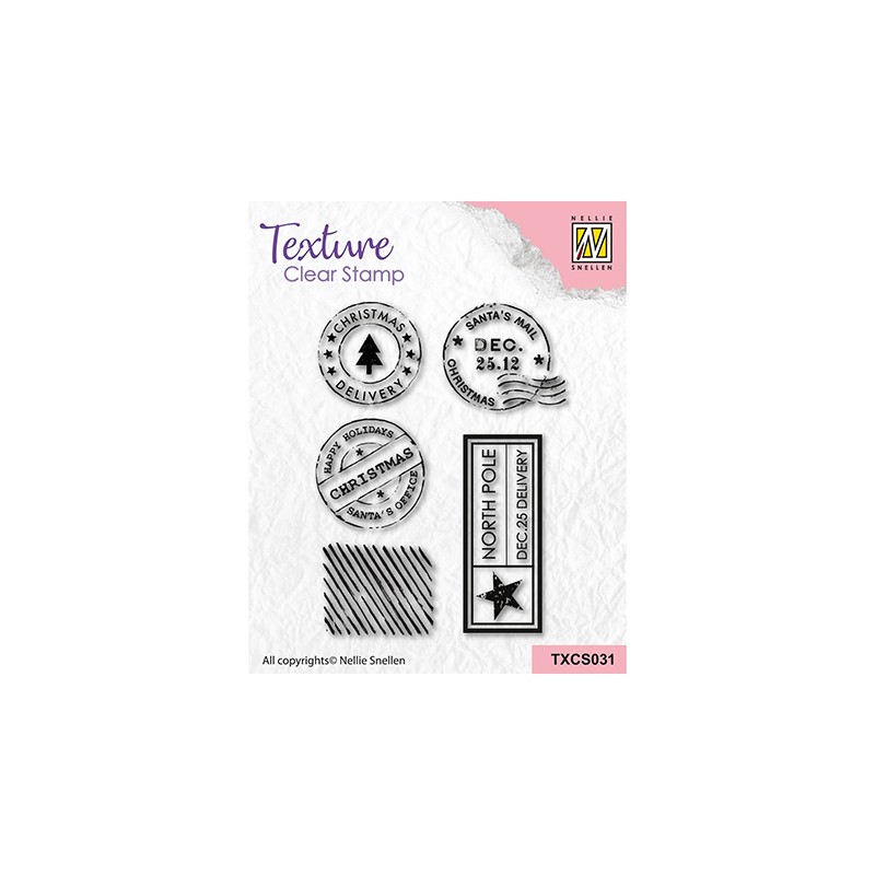 (TXCS031)Nellie's Choice Clear Stamp Snail Mail