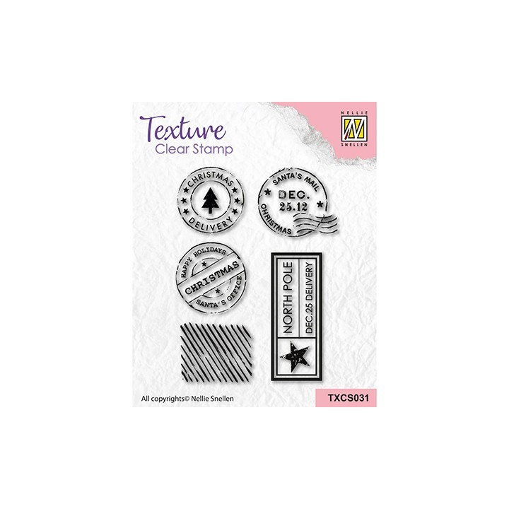 (TXCS031)Nellie's Choice Clear Stamp Snail Mail