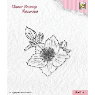 (FLO032)Nellie`s Choice Clearstamp - Helleborus