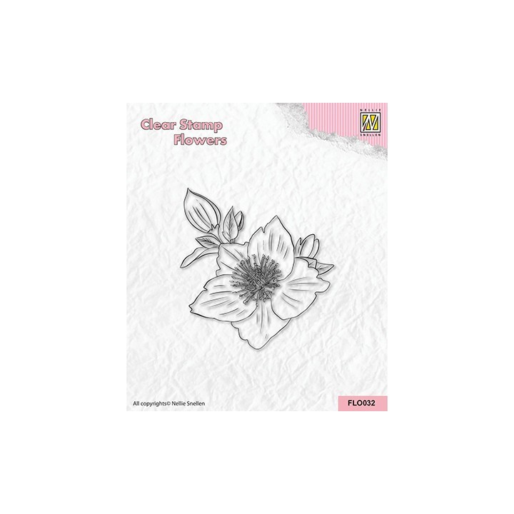 (FLO032)Nellie`s Choice Clearstamp - Helleborus