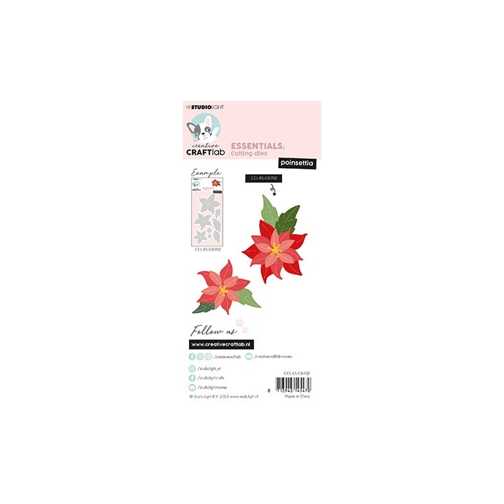 (CCL-ES-CD702)Studio Light SL Cutting Die Poinsettia Essentials nr.702