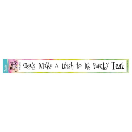 (STA-WO-11710-XX)Claritystamp WORD CHAIN 24 - PARTY TIME STAMP SET