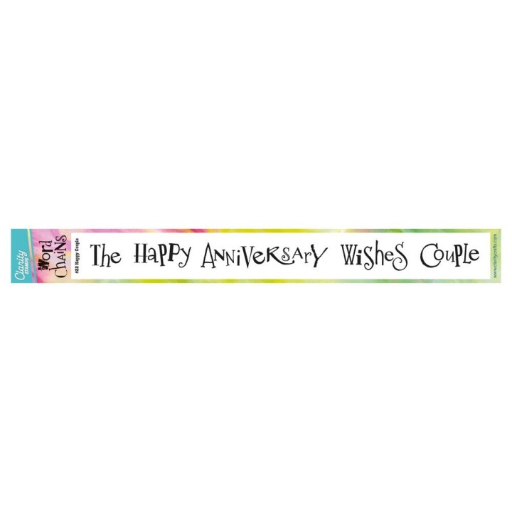 (STA-WO-11708-XX)Claritystamp WORD CHAIN 22 - HAPPY COUPLE STAMP SET