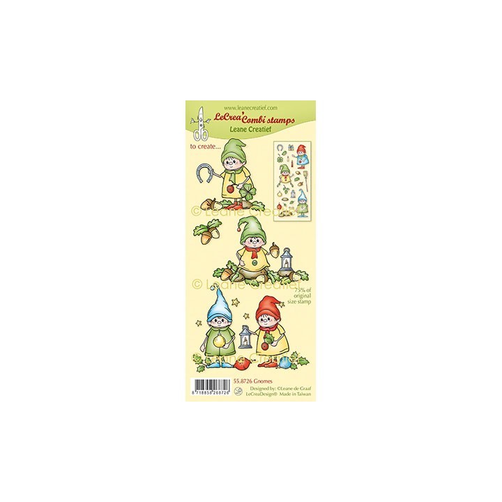 (55.8726)LeCrea - Combi clear stamp Gnomes