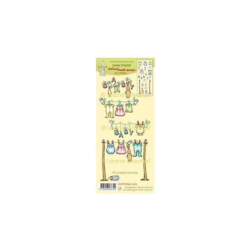 (55.8740)LeCrea - Combi clear stamp Baby items (55.8740)LeCrea - Combi clear stamp Baby items