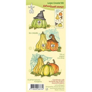 (55.8764)LeCrea - Combi clear stamp Autumn Pumpkins