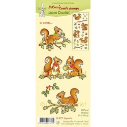 (55.8771)LeCrea - Combi clear stamp Squirrels
