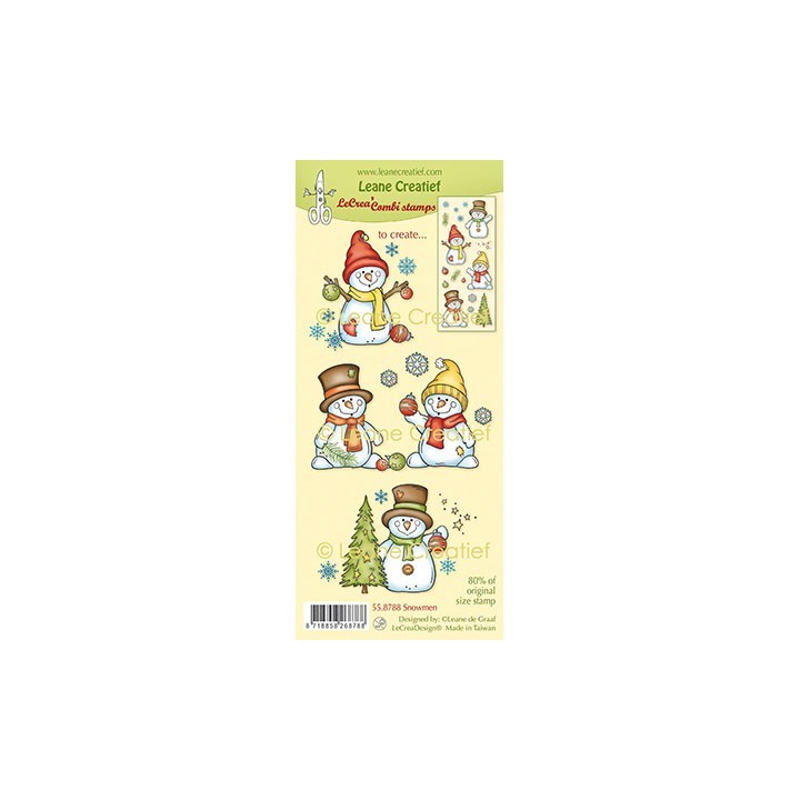 (55.8788)LeCrea - Combi clear stamp Snowmen