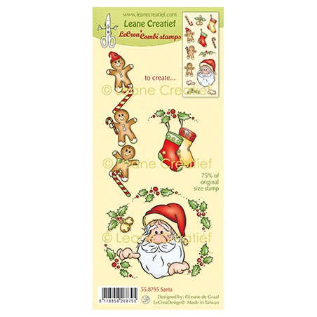 (55.8795)LeCrea - Combi clear stamp Santa