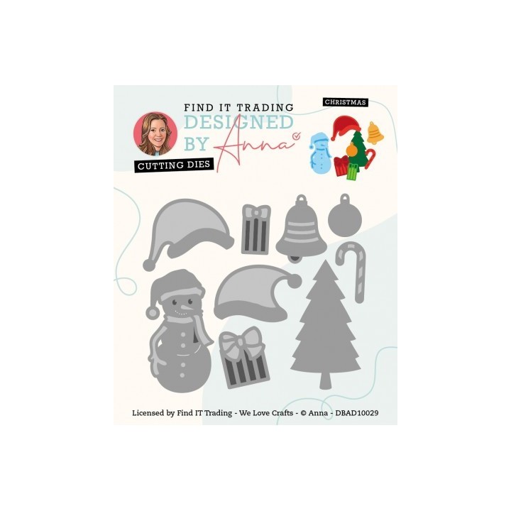 (DBAD10029)Designed By Anna - Mix And Match Cutting Dies - Christmas