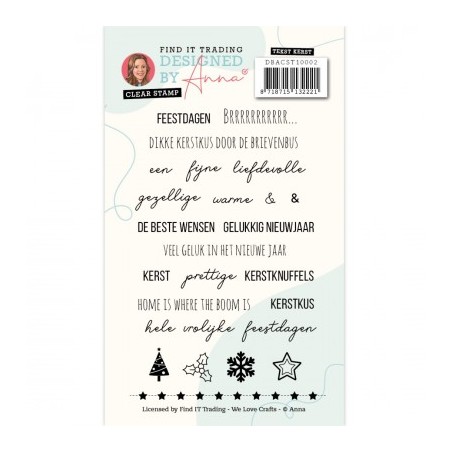 (DBACST10002)Designed By Anna - Mix And Match Text Stamps - Christmas