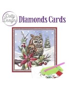 (DDDC1157)Dotty Designs Diamond Cards - Owl In Christmas Spirit