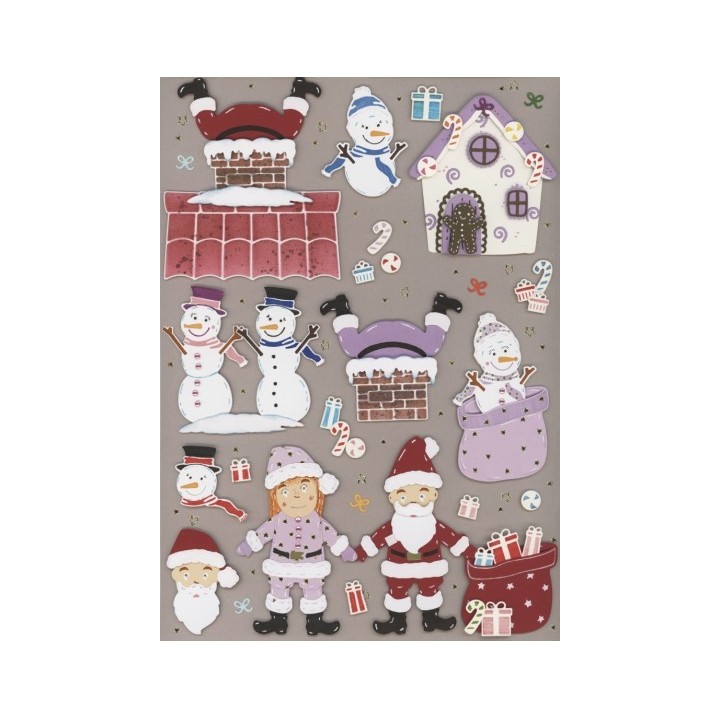 (YCD10335)Dies - Yvonne Creations Christmas Scenery - Santa Claus