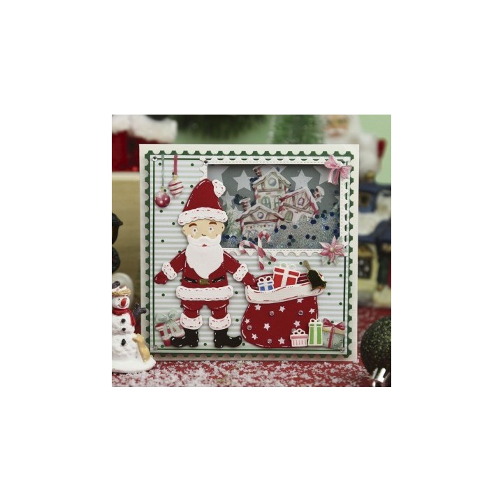(YCD10335)Dies - Yvonne Creations Christmas Scenery - Santa Claus