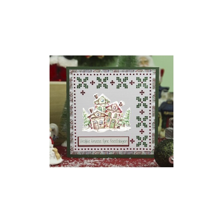 (SB10817)3D Push-Out - Yvonne Creations - Christmas Scenery - House