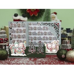 (SB10816)3D Push-Out - Yvonne Creations - Christmas Scenery - Snowman