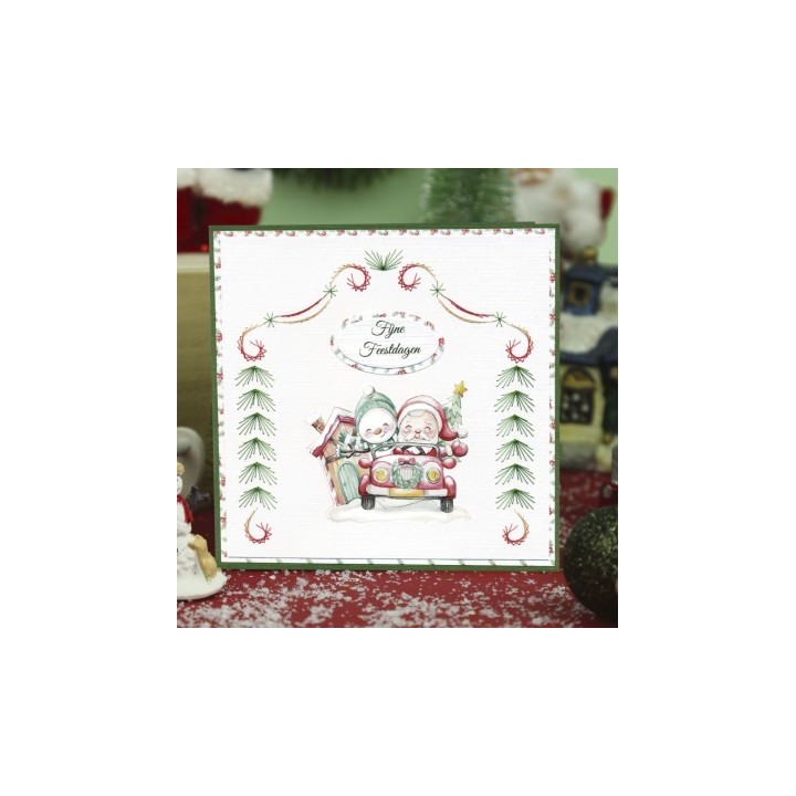 (SB10815)3D Push-Out - Yvonne Creations - Christmas Scenery - Santa
